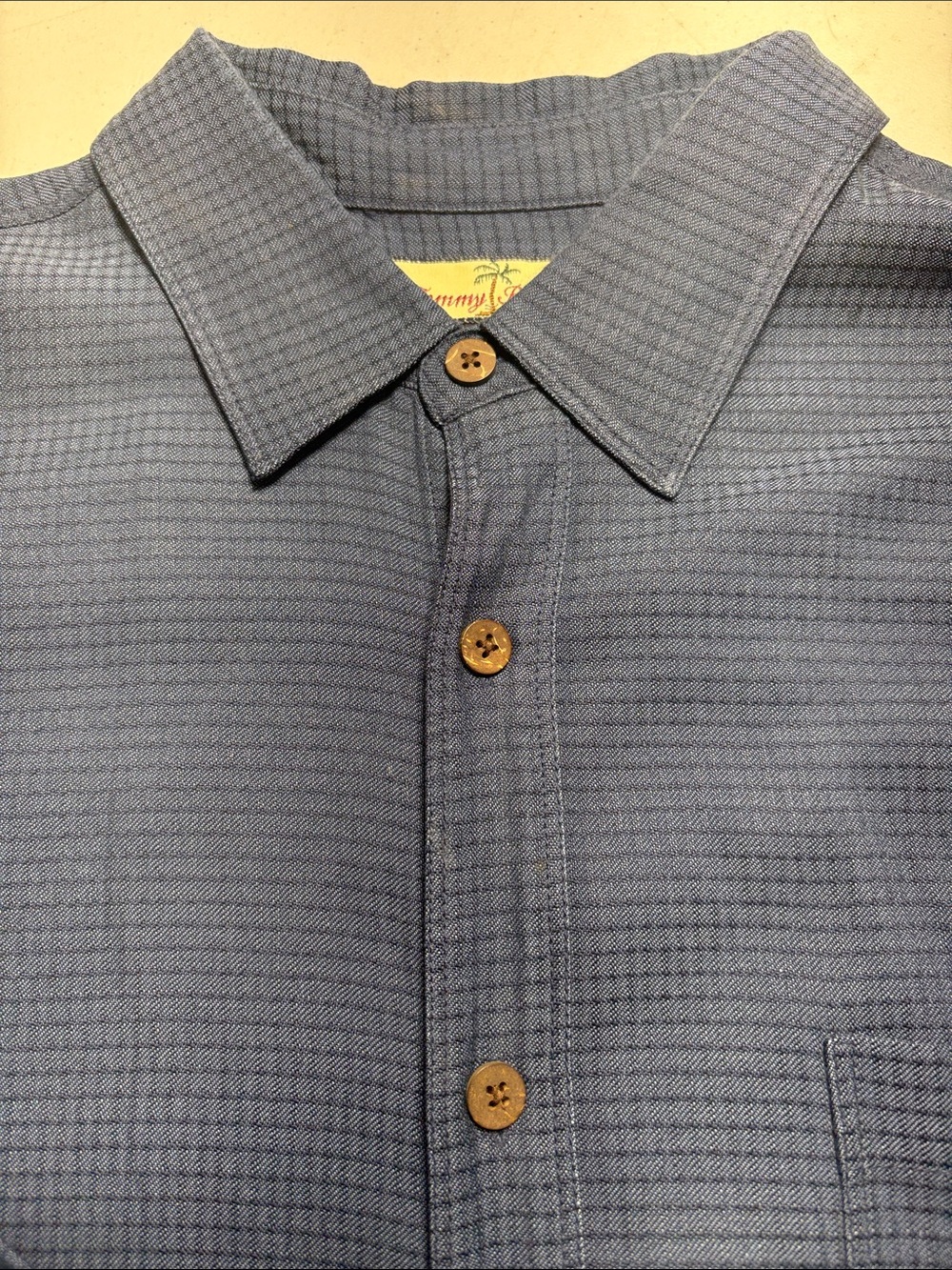 Tommy Bahama Navy Blue Silk Shirt